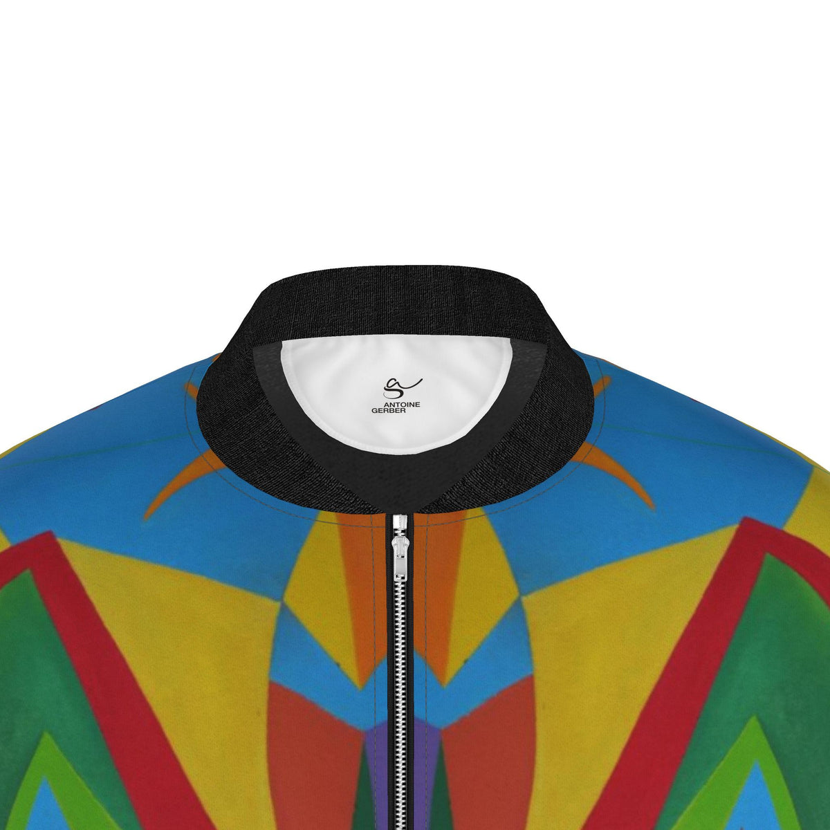 Veste bomber, motif LE SINGE COLORÉ, d'après une toile d'Antoine Gerber, vue 3
