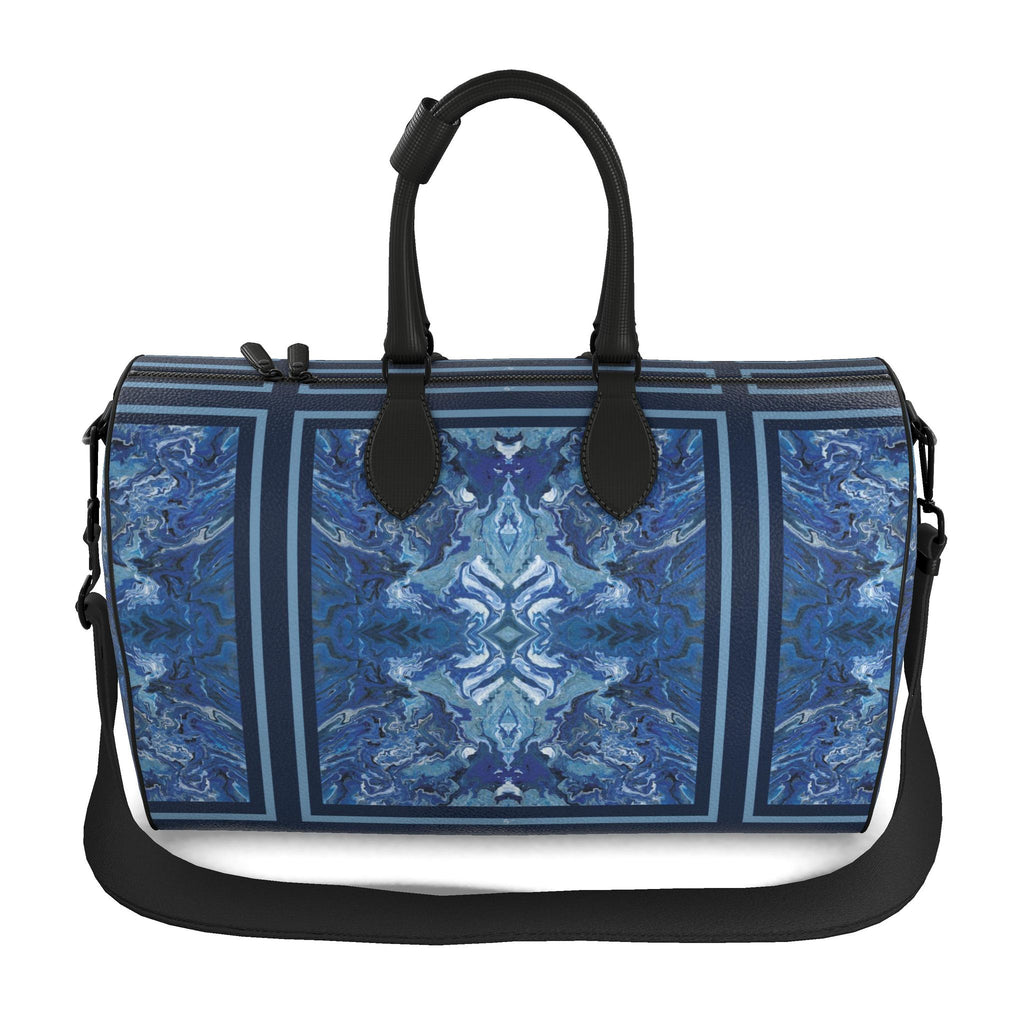 Sac polochon, motif L'ÉCHO DES PROFONDEURS, d'après une toile d'Antoine Gerber, vue 2