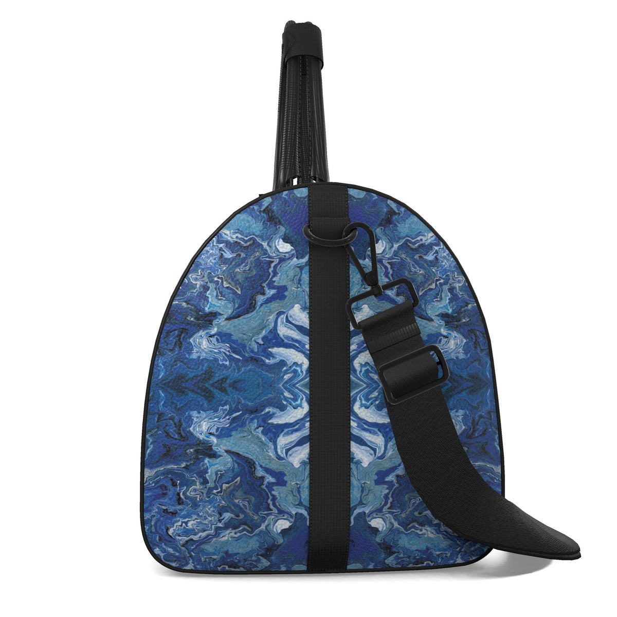 Sac polochon, motif L'ÉCHO DES PROFONDEURS, d'après une toile d'Antoine Gerber, vue 3