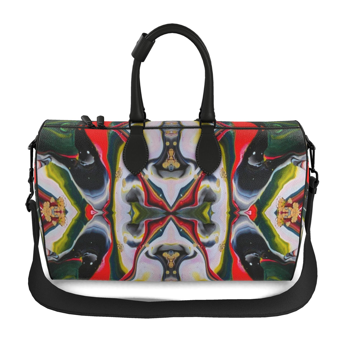 Sac polochon, motif AMADEUS LE BULLDOG FRANÇAIS, d'après une toile d'Antoine Gerber, vue 2