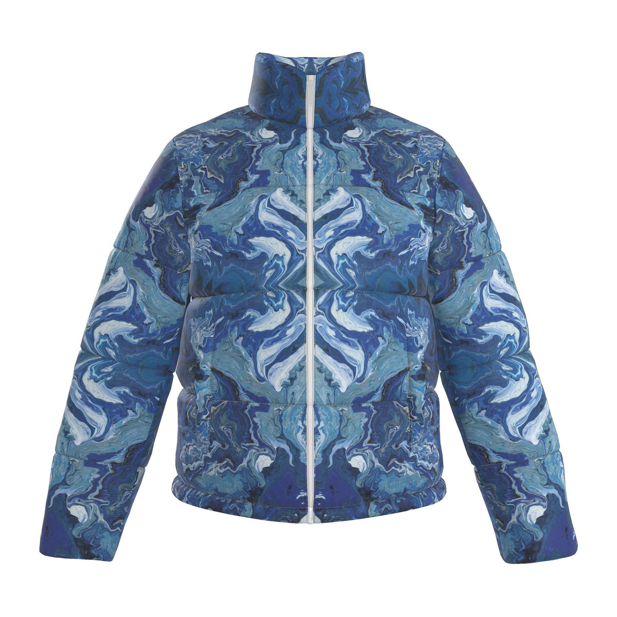 Doudoune de ski femme, motif L'ÉCHO DES PROFONDEURS, d'après une toile d'Antoine Gerber