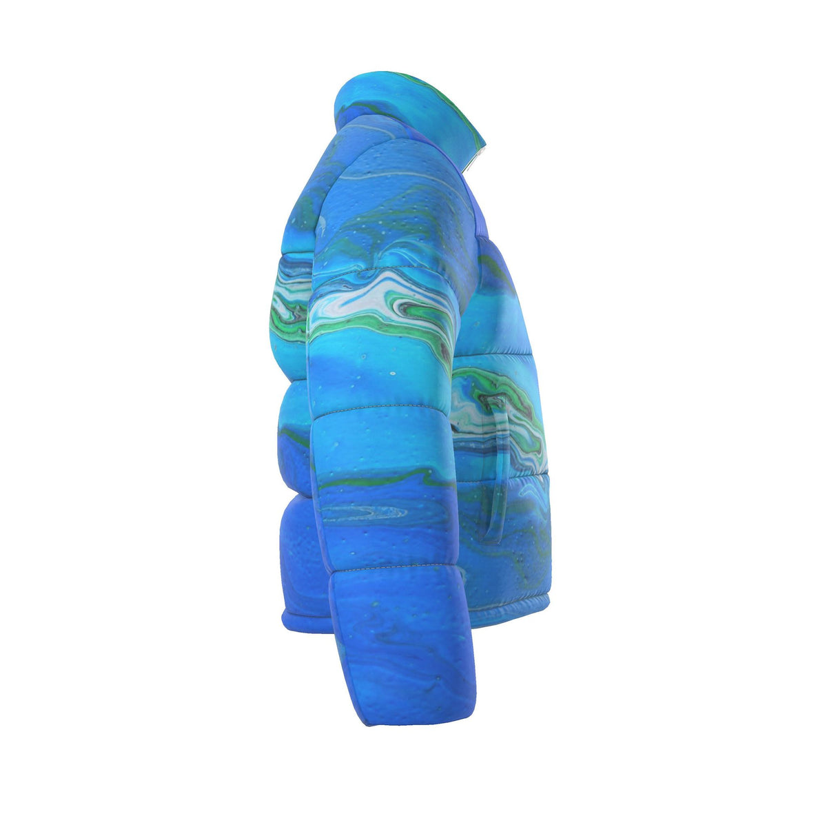 Doudoune de ski femme, motif L'OCÉAN INDIEN, vue 3