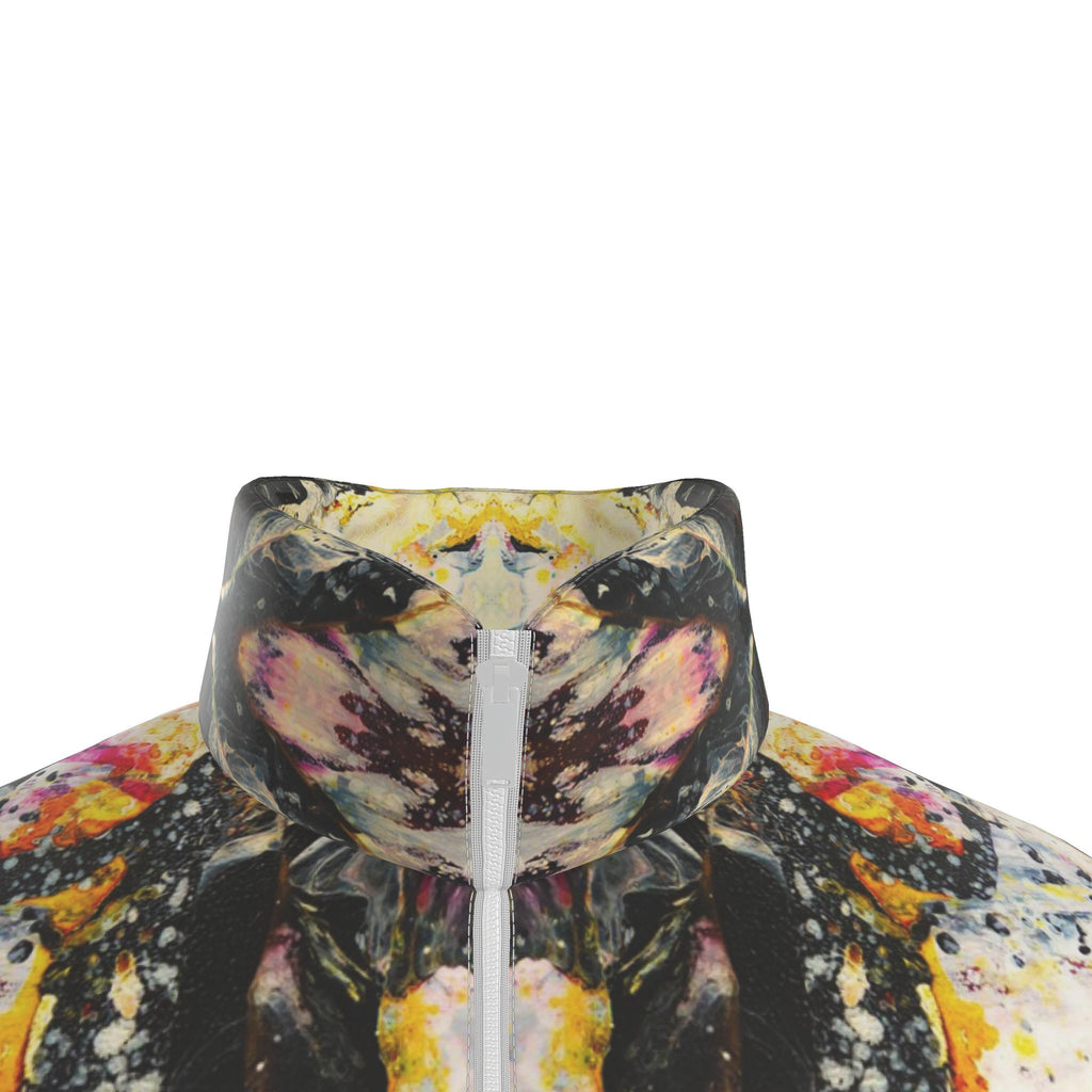 Doudoune femme, motif Les plumes d'ange jaune, vue 6