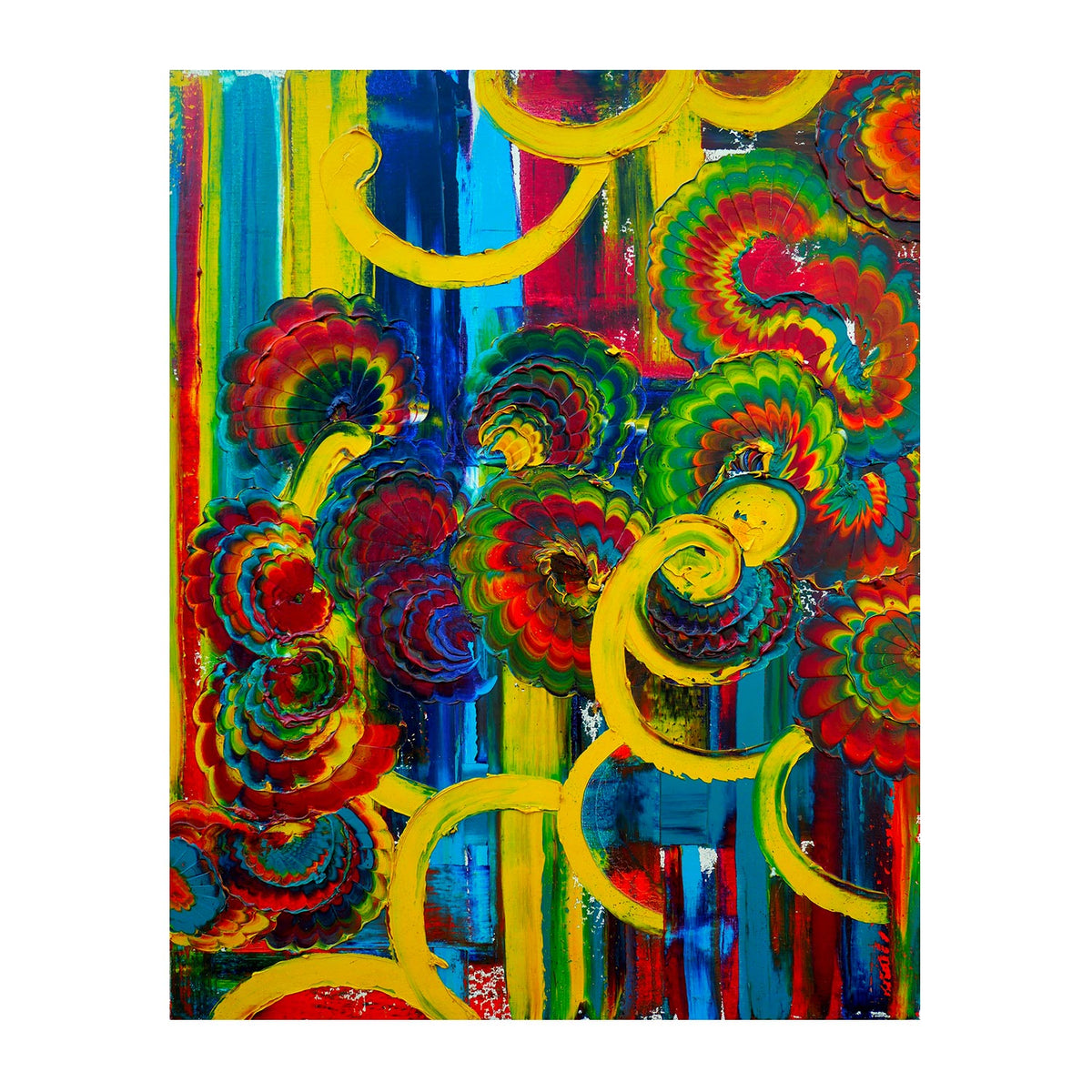 LE CIRQUE EN COULEUR, peinture originale d'Antoine Gerber