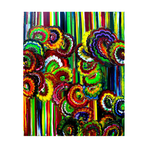 L'ÉCLOSION DES COULEURS, peinture originale d'Antoine Gerber