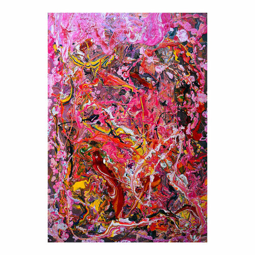 L'OISEAU ET SON MESSAGE D'AMOUR, peinture originale d'Antoine Gerber