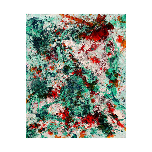 LE JARDIN SOUS MARIN, peinture originale d'Antoine Gerber