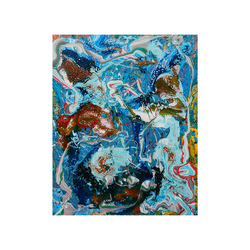 LA DÉESSE DE LA MER, peinture originale d'Antoine Gerber