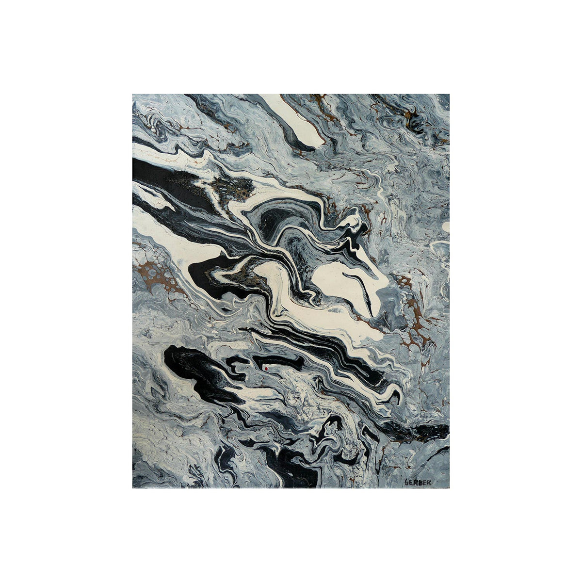 LE LOUP QUI VOLE, peinture originale d'Antoine Gerber