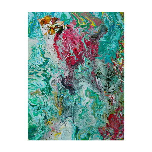 LE POISSON DES CARAÏBES, peinture originale d'Antoine Gerber