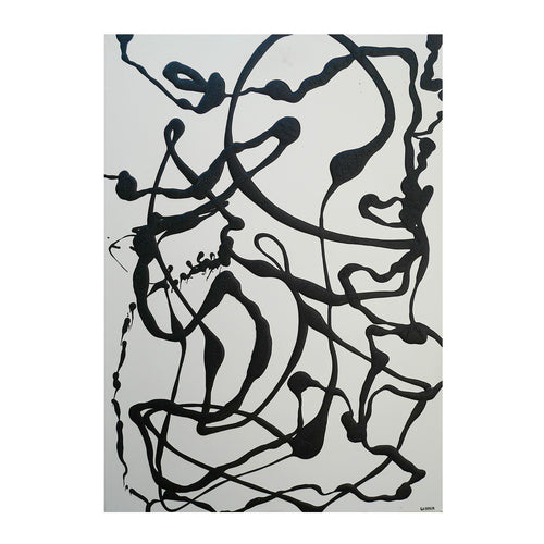 L'HOMME AU LASSO, peinture originale d'Antoine Gerber