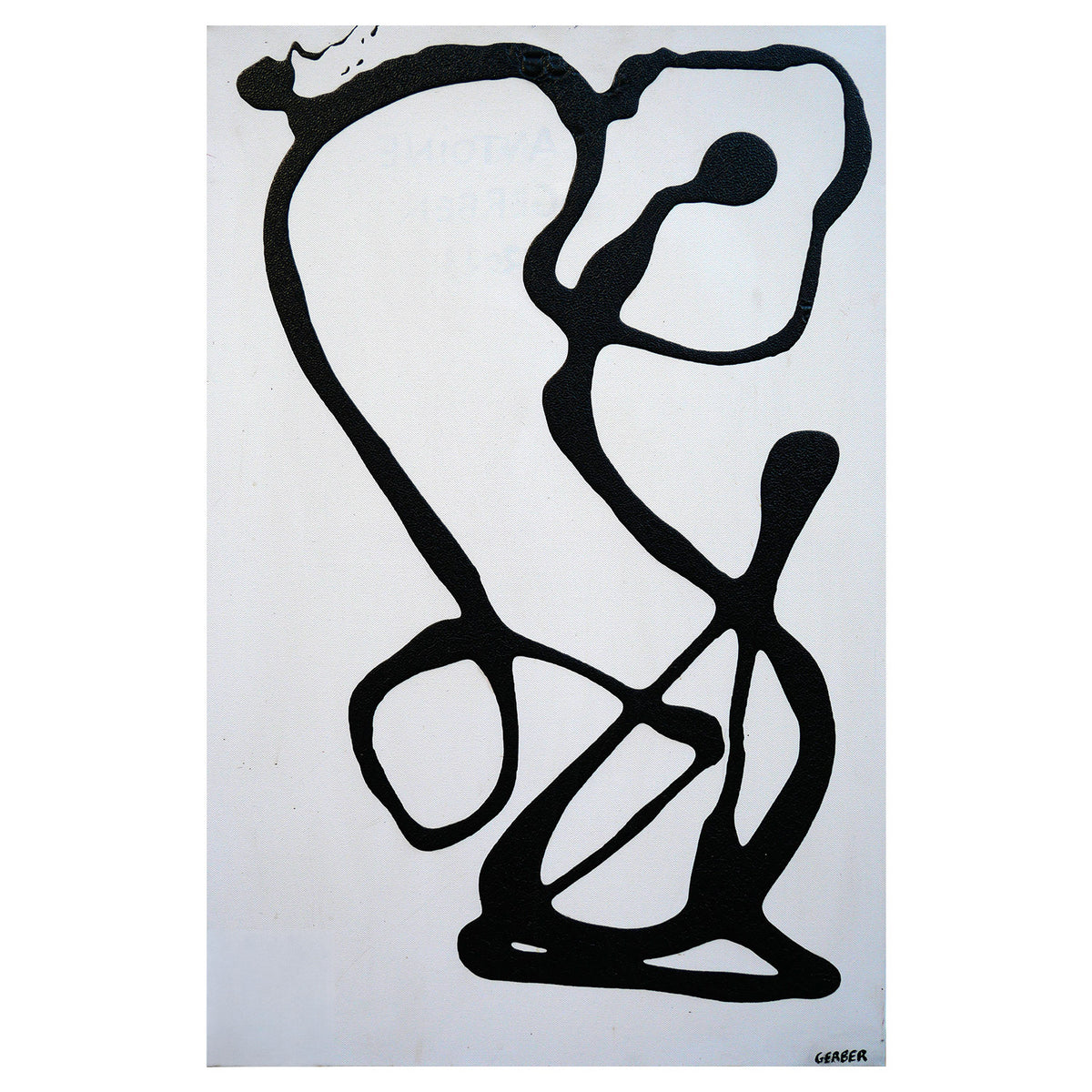 LA STATUE, peinture originale d'Antoine Gerber