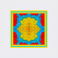Carré en soie 90 x 90 cm, motif JÉSUS, d'après une toile d'Antoine Gerber