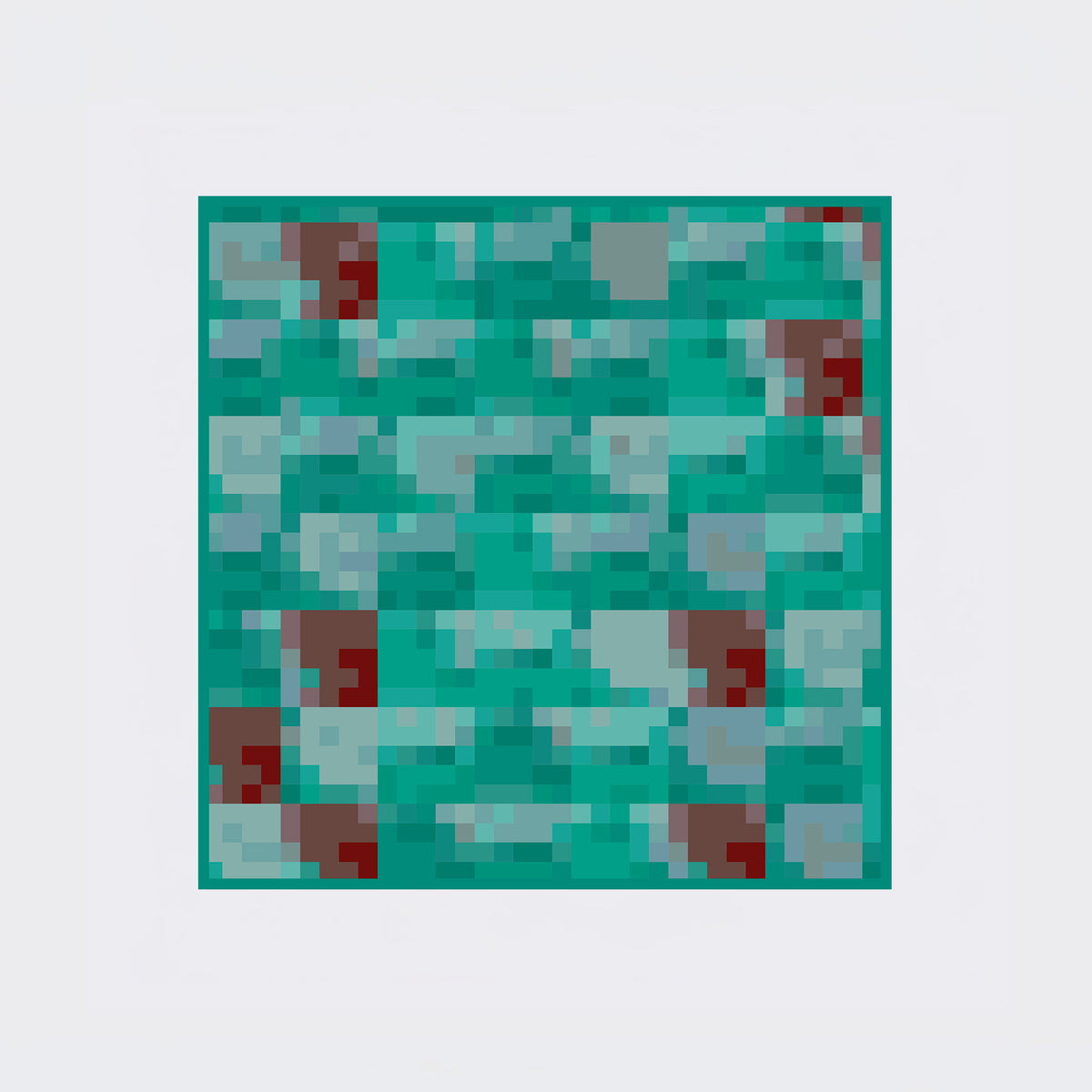 Carré en soie 90 x 90 cm, motif LE POISSON DES CARAÏBES, d'après une toile d'Antoine Gerber